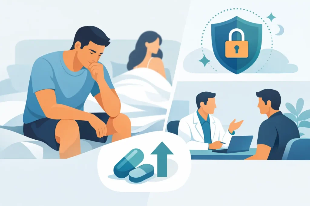 Como tratar disfunção erétil discretamente