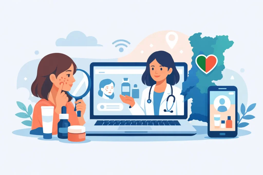 Tratamento da acne online em Portugal