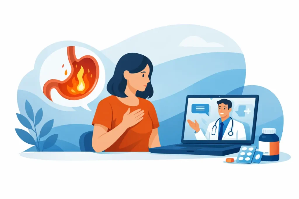 Refluxo: consulta médica online vale a pena?