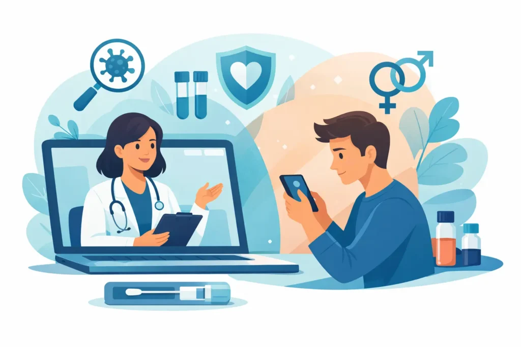 Avaliação médica IST online: como funciona