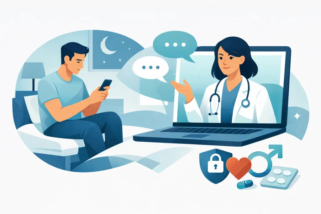Consulta discreta para ereção: como funciona