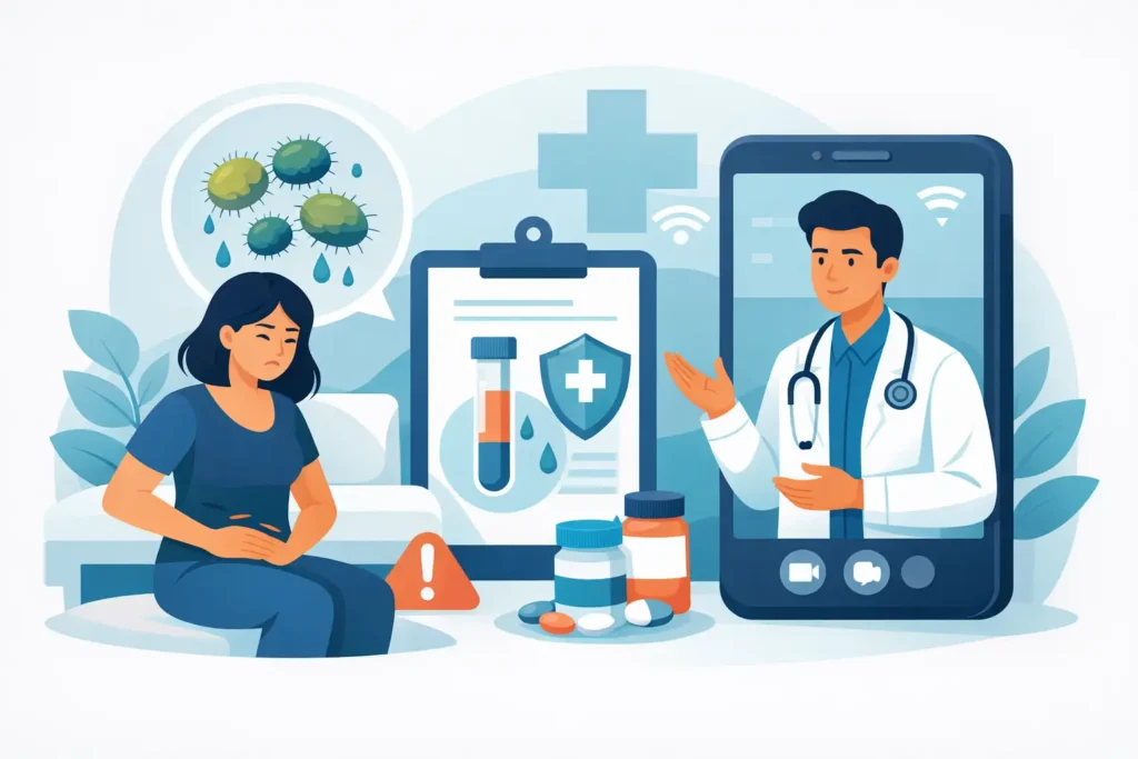 Médico online para gonorreia: quando faz sentido
