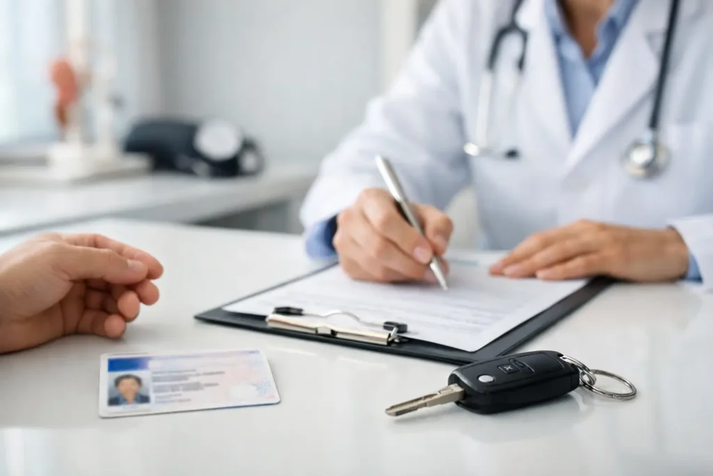 Quando precisa de atestado médico para carta de condução