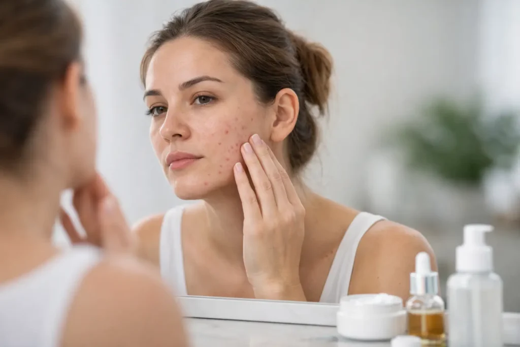Guia sobre acne persistente adulta e tratamento